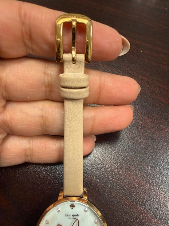 kate spade Floral Mother-of-Pearl Dial Watch with Blush Strap main image 7